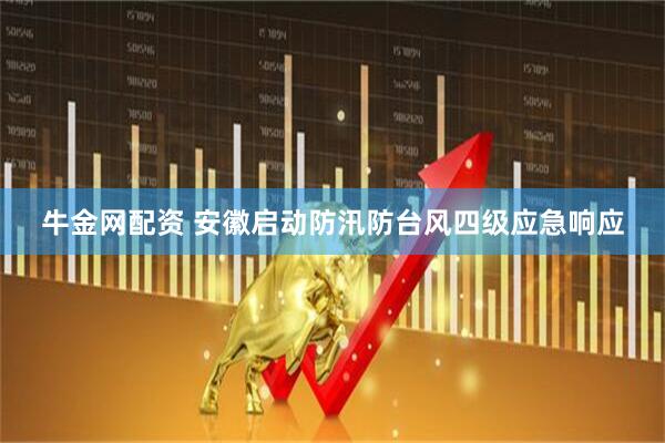 牛金网配资 安徽启动防汛防台风四级应急响应
